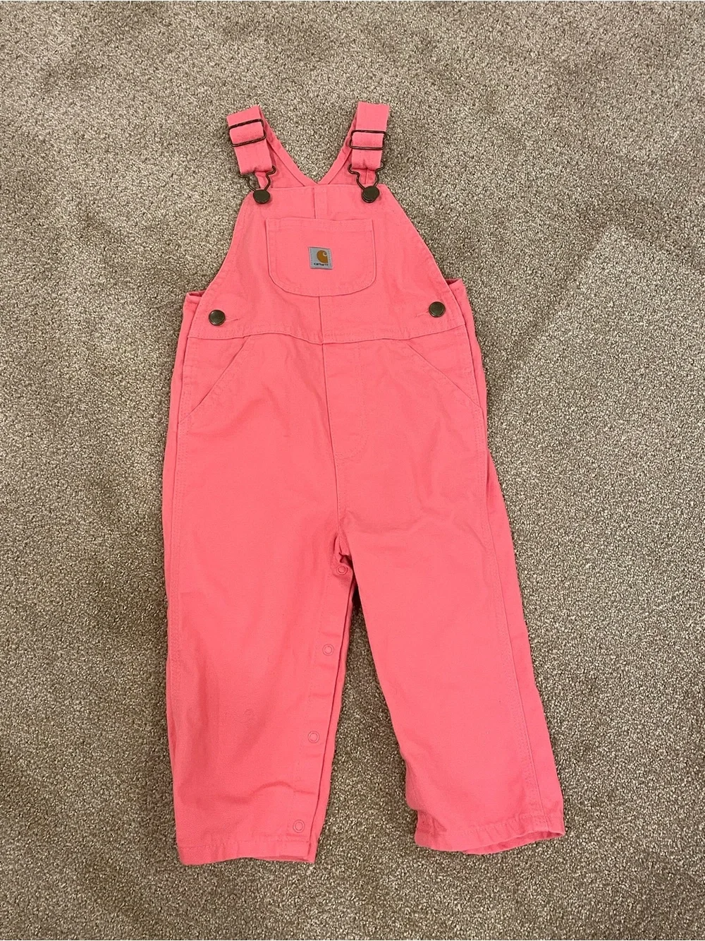 Carhartt Kids Pink Bib Overalls